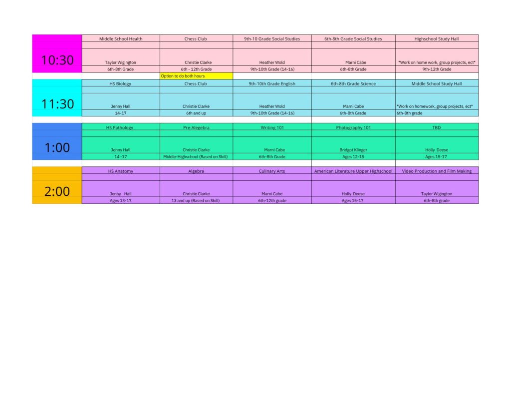 2024-2025-schedule-trailside-academy